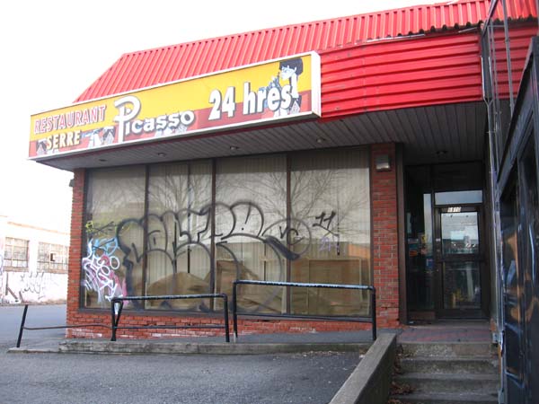 Picasso’s east-side entry.