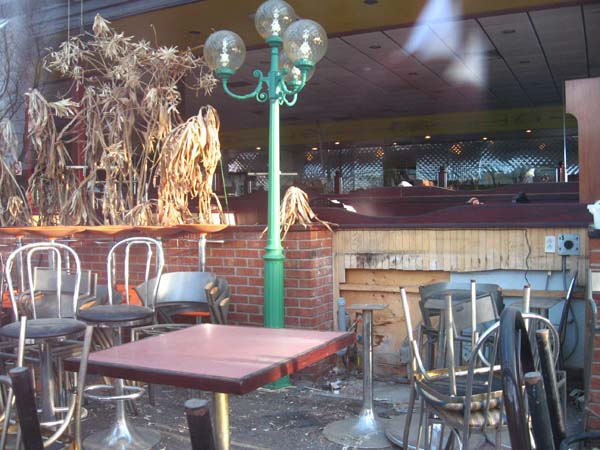 Abandoned interior with evidence of past non-starter attempts to renovate.