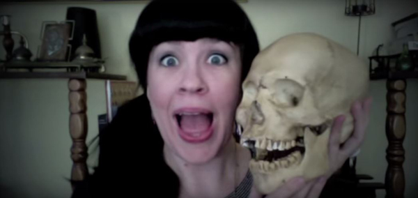 Caitlin Doughty and friend.